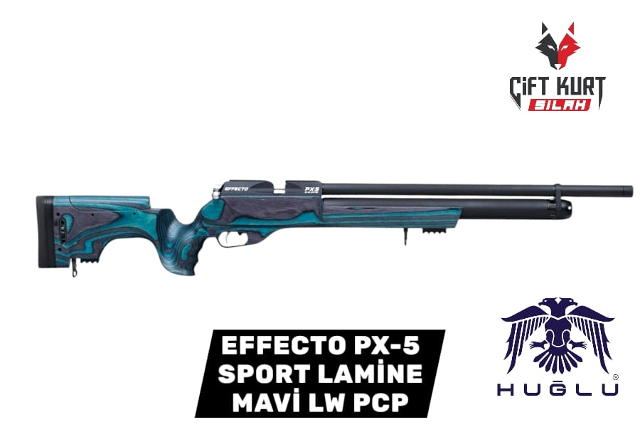HUĞLU EFFECTO PX-5 SPORT LAMİNE MAVİ LW PCP HAVALI TÜFEK